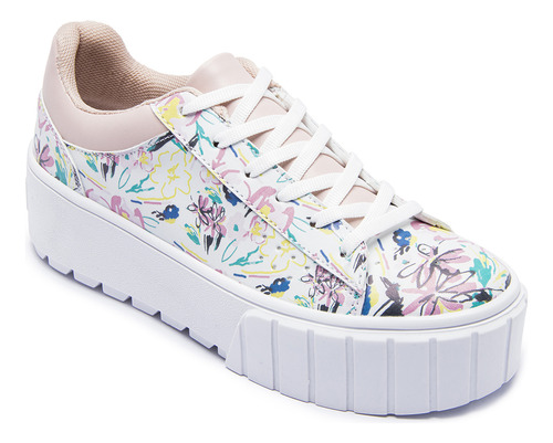 Sneaker Capa De Ozono Para Mujer Estilo 634802 Multicolor