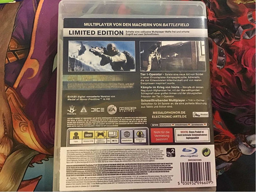 Medal Of Honor Limite Edition. Ps3