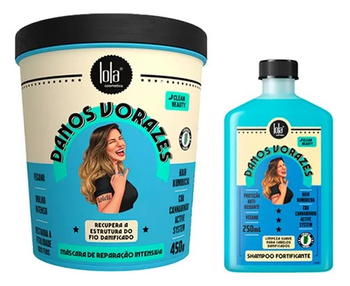 Kit Shampoo + Tratamiento Lola Cosmetics Danos Vorazes