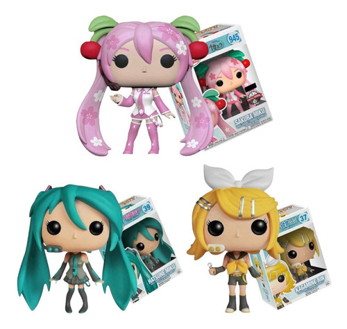 Figuras Funko Vocaloid Sakura Miku Hatsune Kagamine Rin