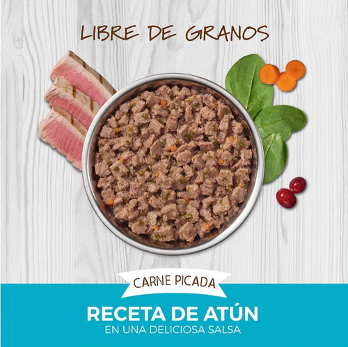 Imagen 3 de 5 de Alimento Húmedo Instinct Minced Cups P/ Gato Sabor Atún 99g