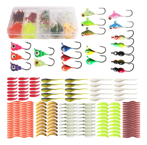 Hook Ice Panfish Jigs Ice 160 Piezas Para Empezar A Pescar