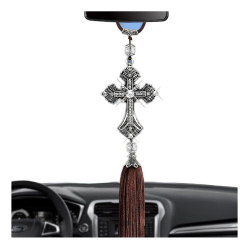 Colgante De Espejo Retrovisor Coche Cristiano Cruzado Jesús