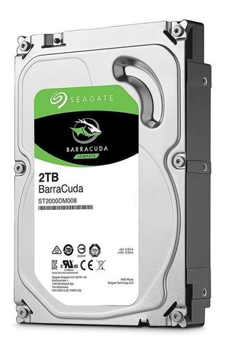 Imagen 3 de 3 de Disco duro interno Seagate Barracuda ST2000DM008 2TB plata