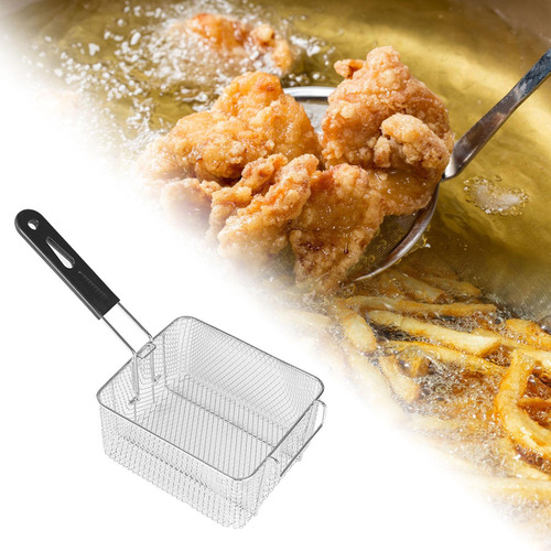 L Cesta De Fritadeira De Aço Inoxidável 20cmx17,2cmx10,5cm