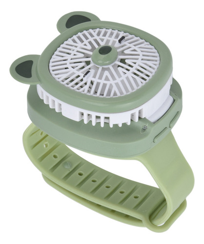 Reloj Portátil Con Ventilador De Dibujos Animados, Carga Usb