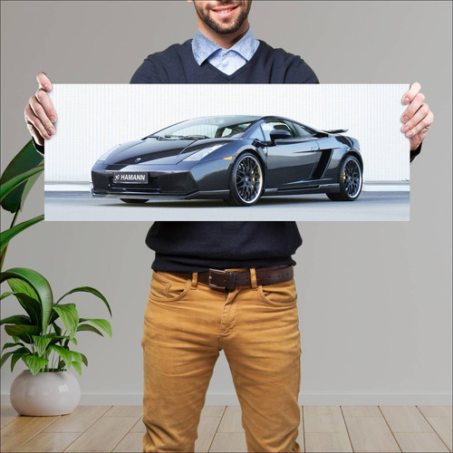 Cuadro 30x80cm Auto 2004 Lamborghini Gallardo By 154