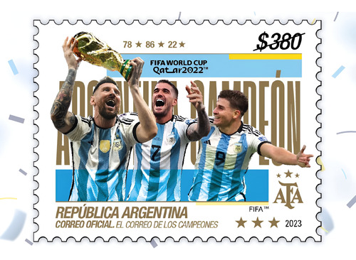 Emisión Postal Homenaje Argentina Campeones Del Mundo