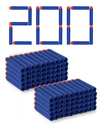 200 Dardos De Repuesto 7.2cm Para Nerf N-strike Elite