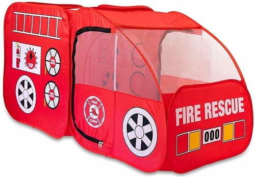  Truck Tent For Kids Toddlers Boys & ; Girls Red Engine Pop 