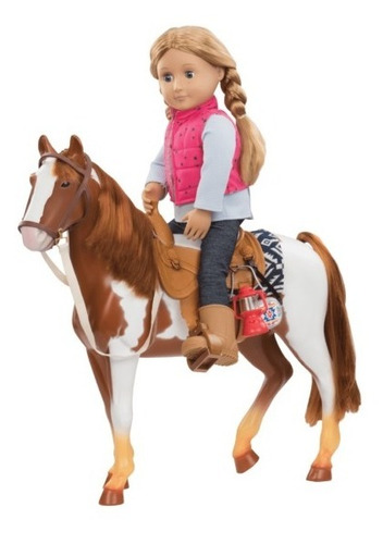 Our Generation Caballo Appaloosa 50cm Accesorio Muñeca Educ