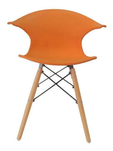 Cadeira Design Pelegrin Pw-079 Pp Laranja