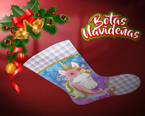 Diseños Para Estampar Sublimar Botas Navideñas M200
