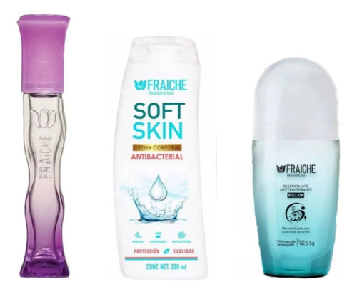 Perfume Fraiche Kit De Perfume De 60ml + Crema + Rolon Neche