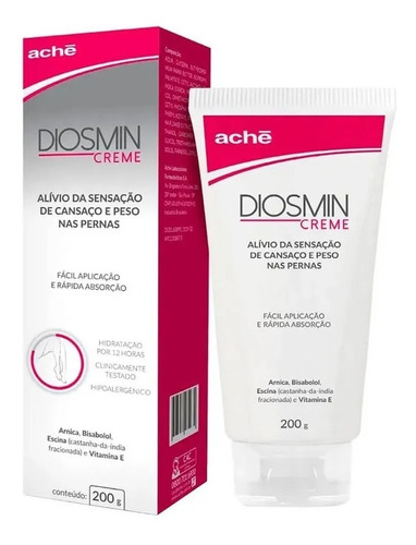 Diosmin Creme Para As Pernas 200g Ache Cansaço E Peso