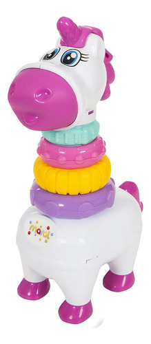 Brinquedo Baby Pony De Empilhar Com Som Maral Infantil Cor Colorido