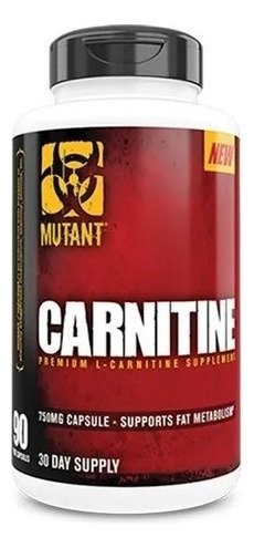 Carnitina Mutant Carnitine 90 Caps L-carnitina 750mg Sabor 90 Capsulas