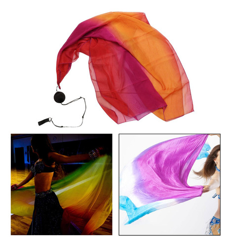 Para 2 Danza Del Vientre Poi Streamer Throw Ball Set