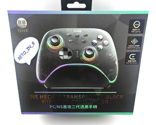 Control Iine Con Dock De Carga Para Switch, Pc, Ios, Android Negro
