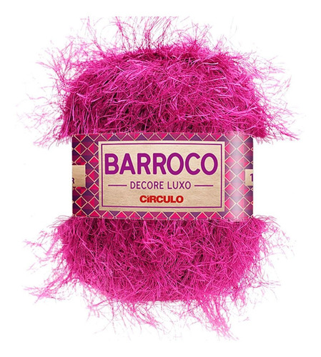 Barbante Barroco Decore Luxo Peludinho Círculo Crochê 280g Cor Violeta