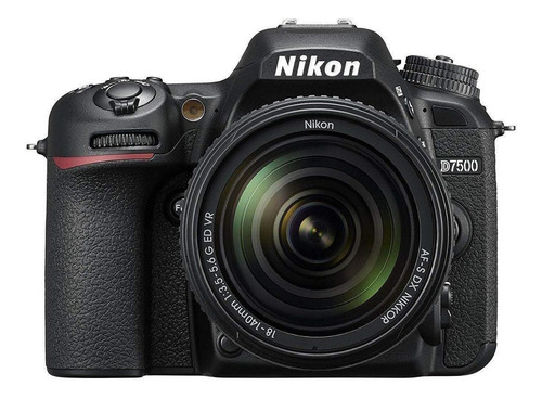 Imagen 2 de 4 de Nikon Kit D7500 + lente 18-140mm ED VR DSLR color negro