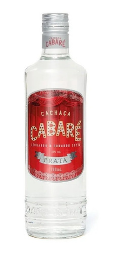 Imagem 1 de 1 de Cachaça Cabaré Prata - 700ml