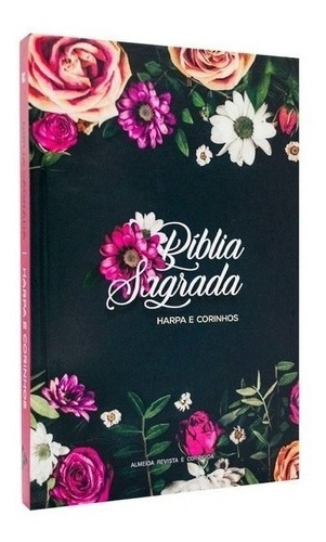 Bíblia Sagrada Rc Slim Harpa Avivada Média Capa Dura Floral