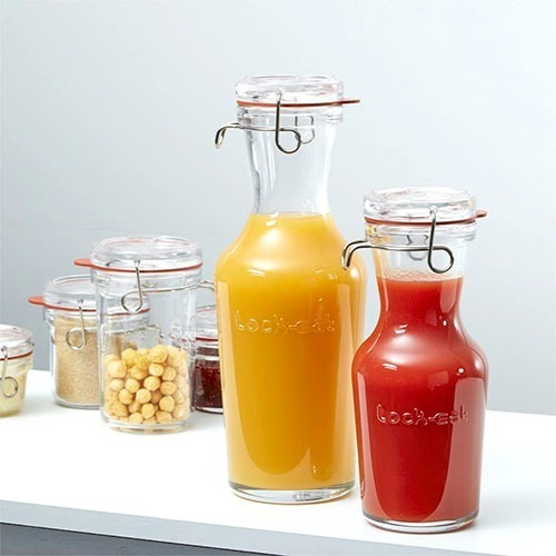 Garrafa Para Jugo Con Tapa 1 L Luigi Bormioli Color Transparente