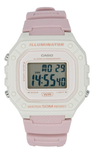 Reloj Casio W-218 Deportivo Unisex Color De La Correa Beige