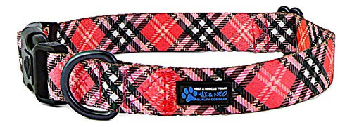 Max Y Neo Plaid Pattern Neo Dog Collar - Donamos Un X5y53