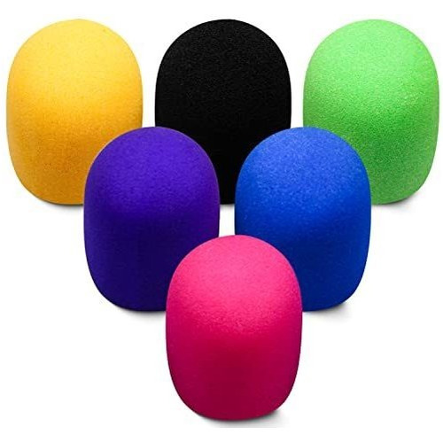 Funda De Micrófono Funda De Micrófono De Espuma Colorida Par
