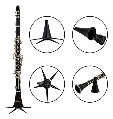 Clarinete Aisiweier B-flat Clarinete De Ebonita Negra Para E