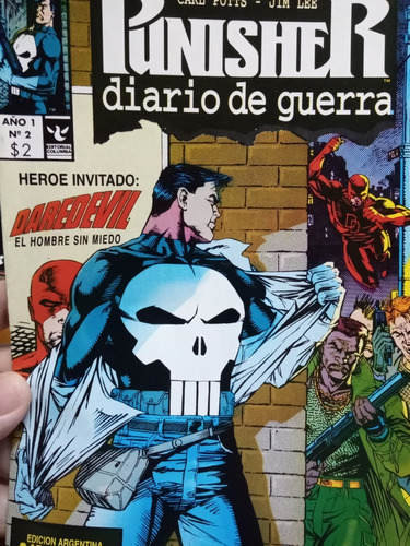 Lote Cómics Punisher Diario De Guerra Números 2-3-4-5/ 1995.