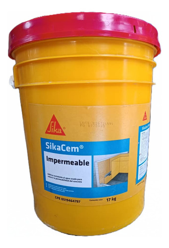 Sikacem Impermeable Paila 17kg