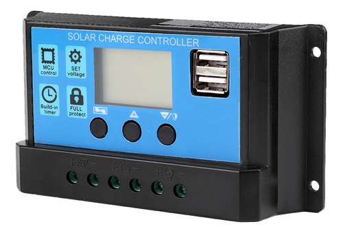 Carregador De Bateria Solar Pwm 50a 12v 24v Controlador De C