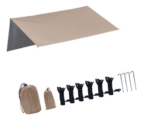 Abrigo De Lona De Acampamento, Tenda De Dossel De Cáqui