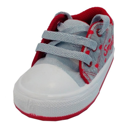 Imagen 10 de 10 de Zapatillas Niñas Bebe Lona Marca Small Modelo Amaia (0121)