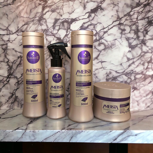 Kit Haskell Ametista Sh Cond Máscara 300ml 4 Itens Completo