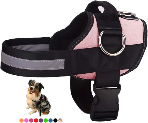 Pretal Arnes Acolchado Ajustable P/perros Talle Xl - Rosa