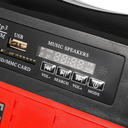 7500mah Emergency Led Mp3 Fm Solar Panel Power Lighting Sist