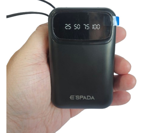 Power Bank 10.000mah Carregador Rápido Slim Portátil Bte-86e Cor Preto