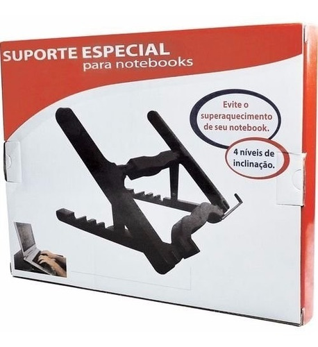 Suporte Para Notebook Ergonômico St35 Preto Nr17