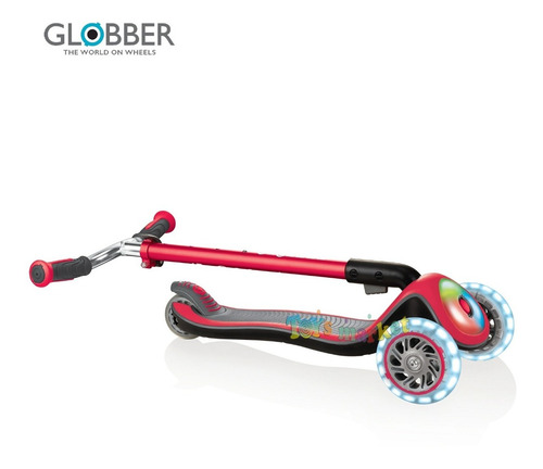 Imagen 5 de 9 de Globber Elite Lights Plegable Con Luces 4 Alturas Monopatin