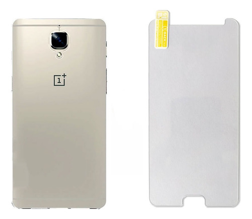 Oneplus 3 3t - Kit Funda Silicona + Vidrio Templado Hd