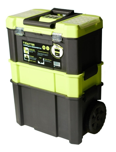 Caja De Herramientas Con Ruedas 3 En 1 - Klatter