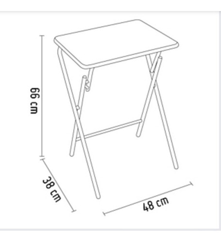 Dksa Mesa Plegable Para Casa Campo Playa - Medidas: 48x38x66