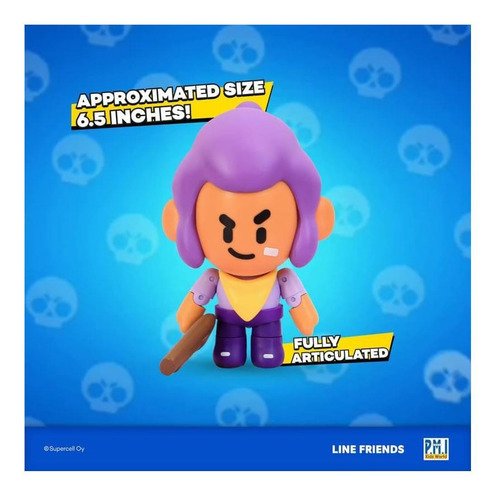 Figura De Ação Pmi International Brawl Stars Shelly Brawler