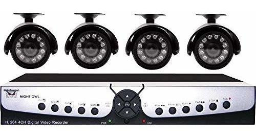 Night Owl Seguridad Apolo-45 De 4 Canales H.264 Dvr Kit De V