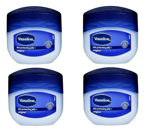 Kit 4 Vaseline Mini Skin Protecting Jelly Bálsamo Pele 5.5g