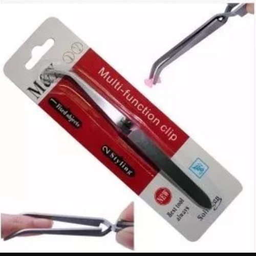 Kit Pinça Curvatura C + 10 Presilhas Unhas Kit Gel Fibra